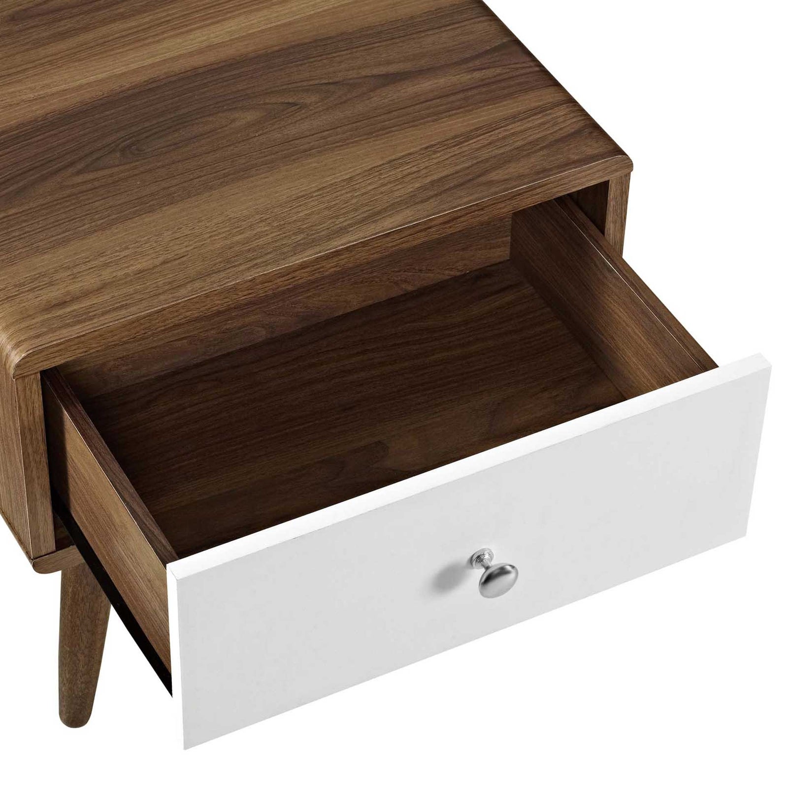 Tiffin Nightstand Walnut/White