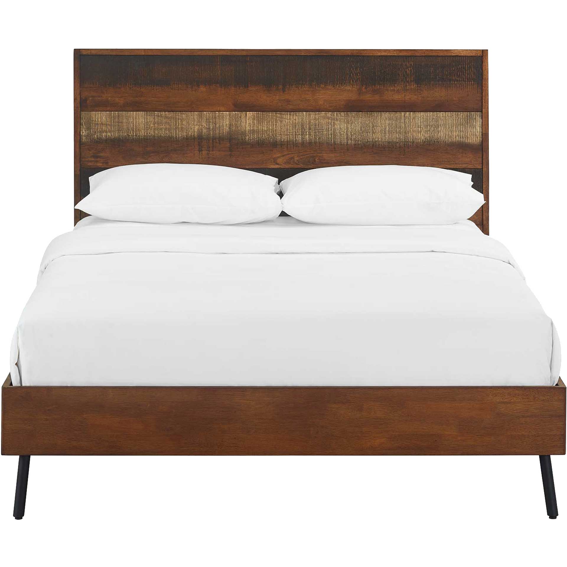 Alamosa Rustic Wood Bed Walnut