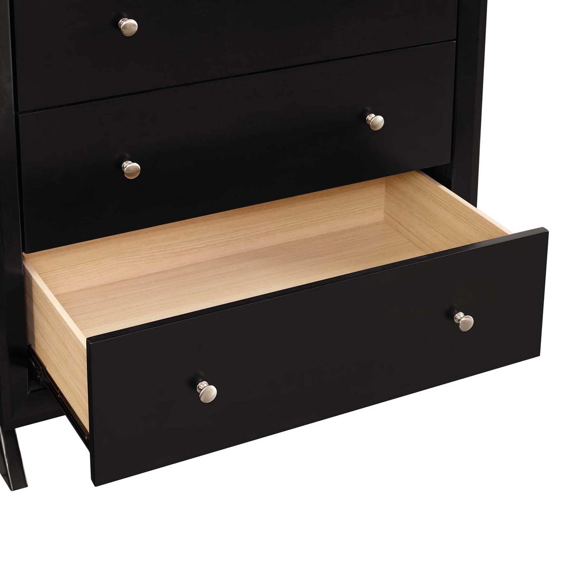 Parker Five-Drawer Chest Cappuccino