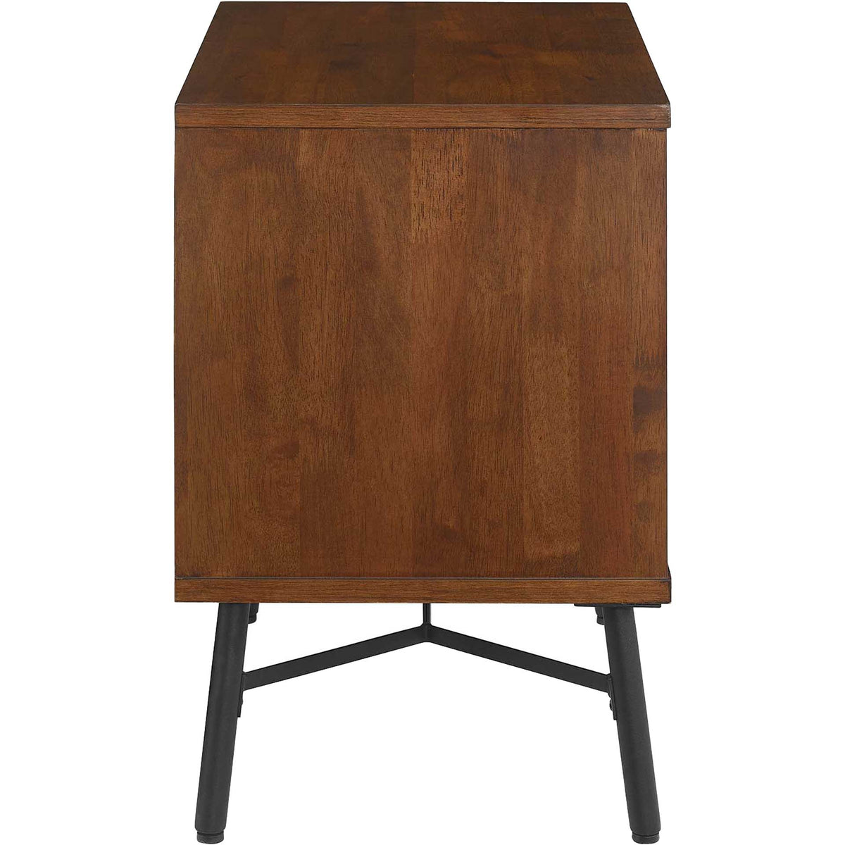Alamosa Rustic Wood Nightstand Walnut