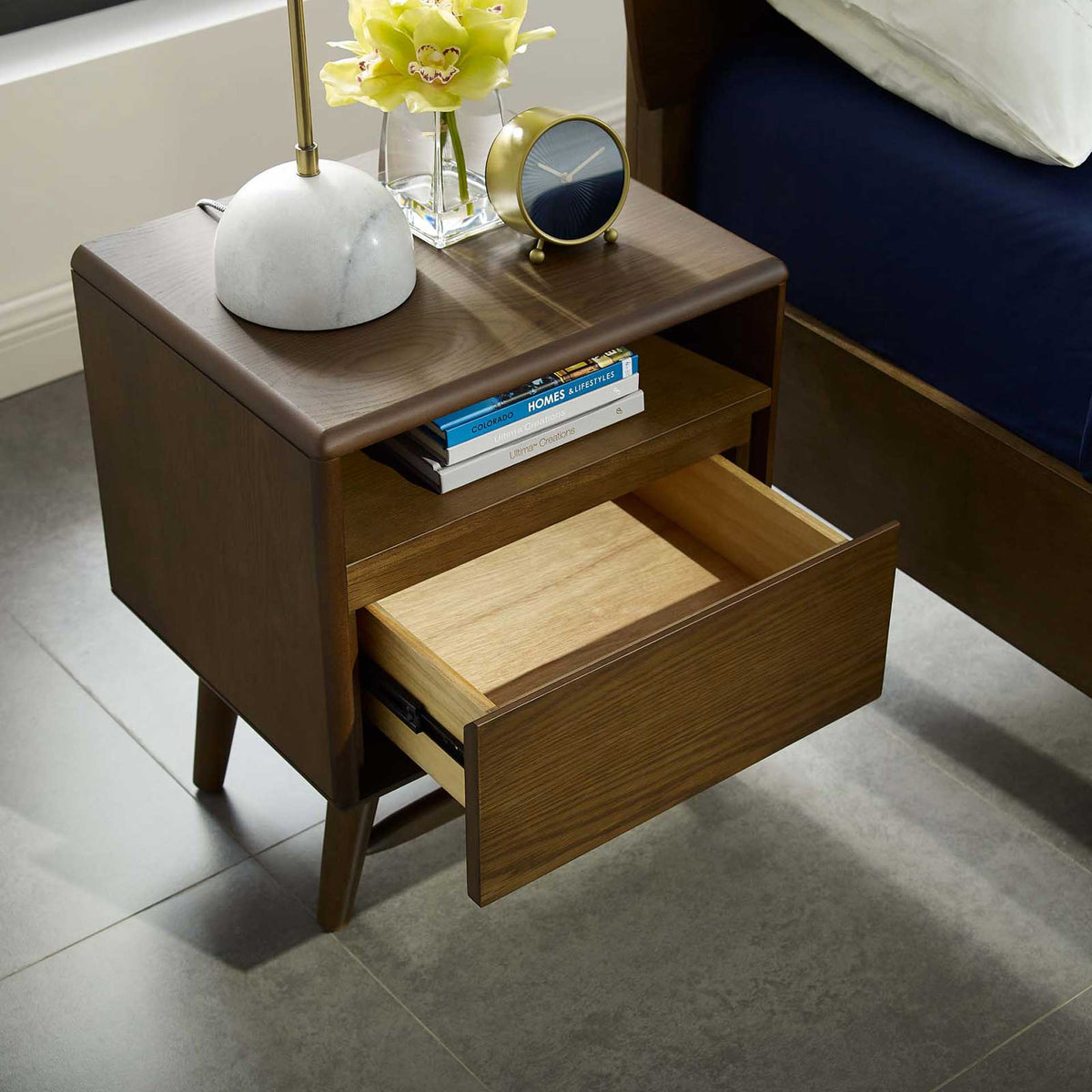 Trevor Wood Nightstand Chestnut