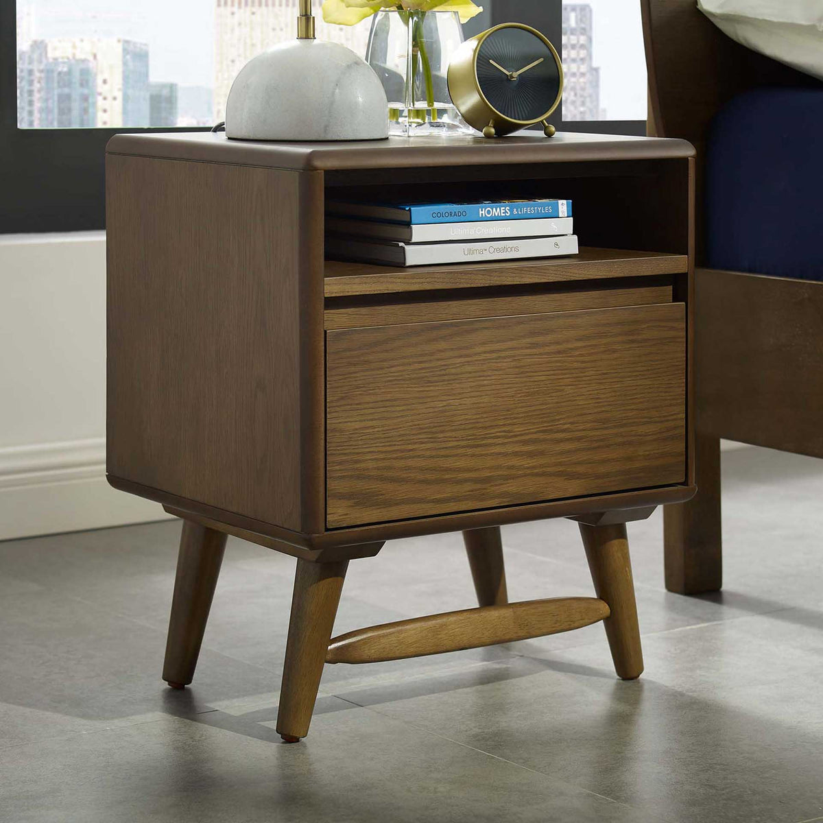 Trevor Wood Nightstand Chestnut