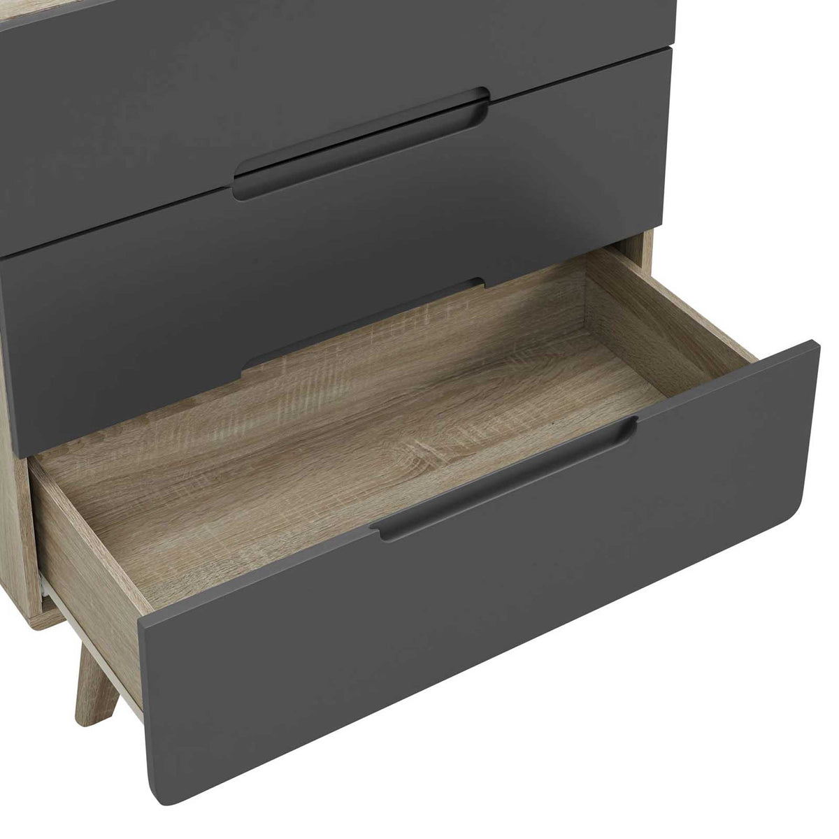 Orion Three-Drawer Chest Natural Gray