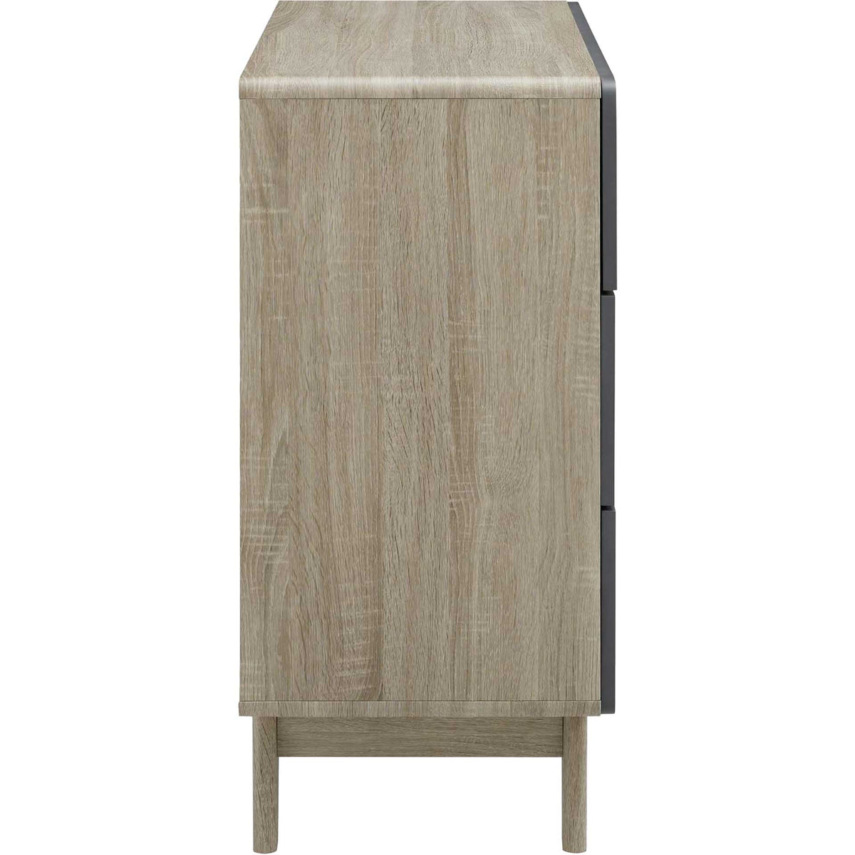 Orion Three-Drawer Chest Natural Gray