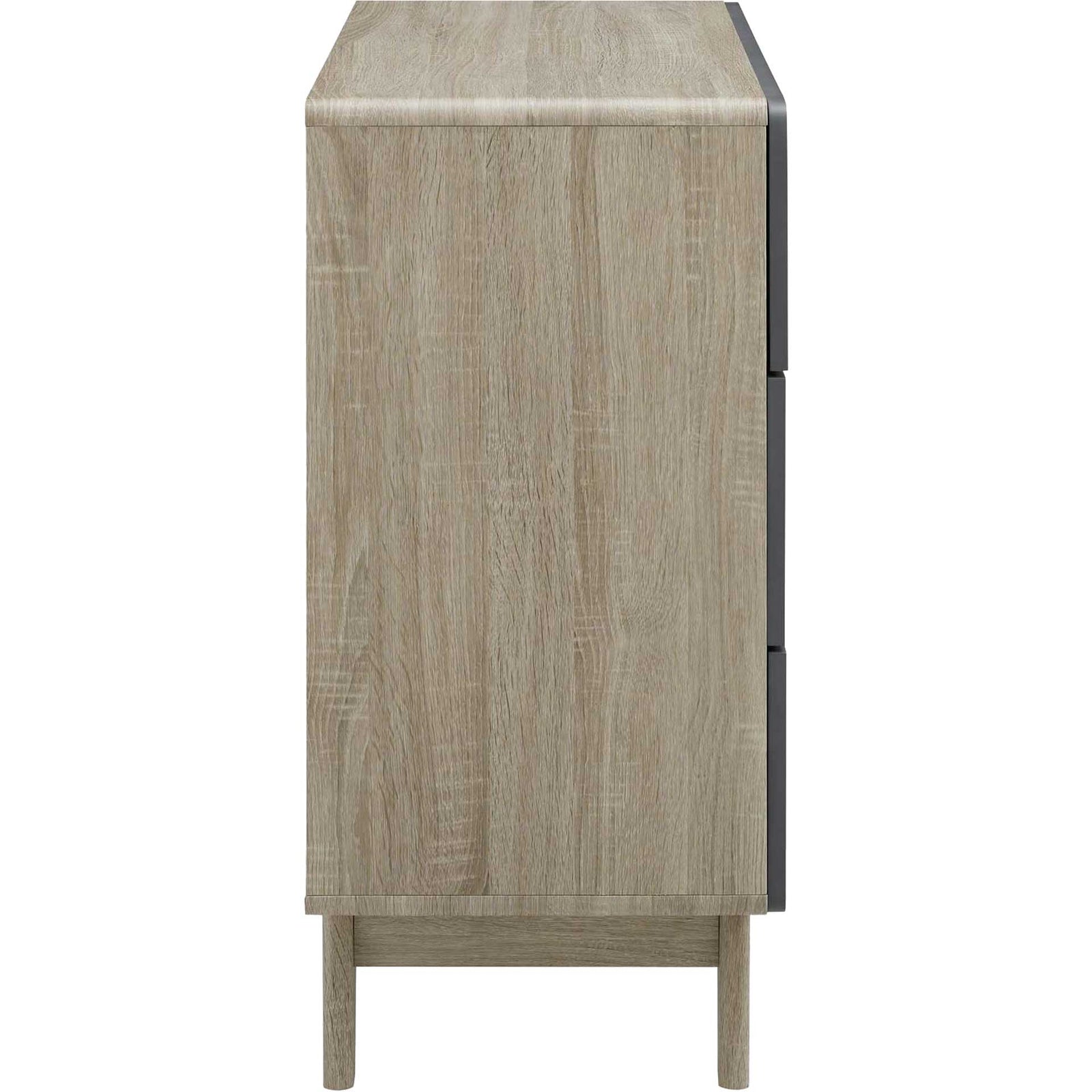Orion Three-Drawer Chest Natural Gray
