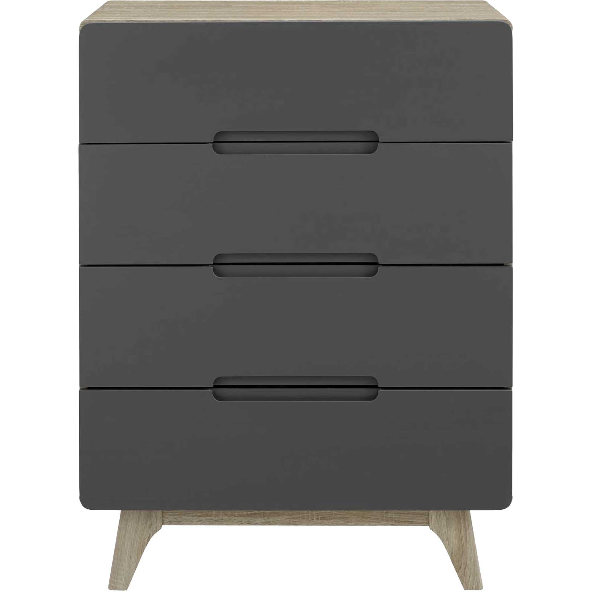 Orion Four-Drawer Chest Natural Gray