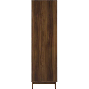 Orion Wood Wardrobe Cabinet Walnut/White