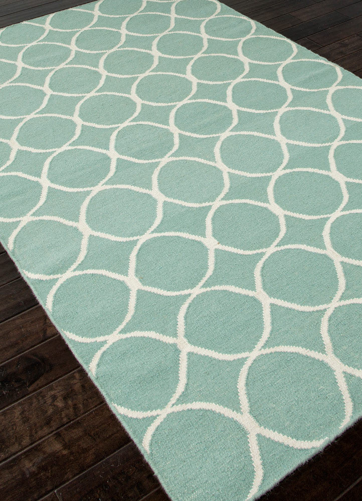 Maroc Aarya Light Turquoise/White Area Rug