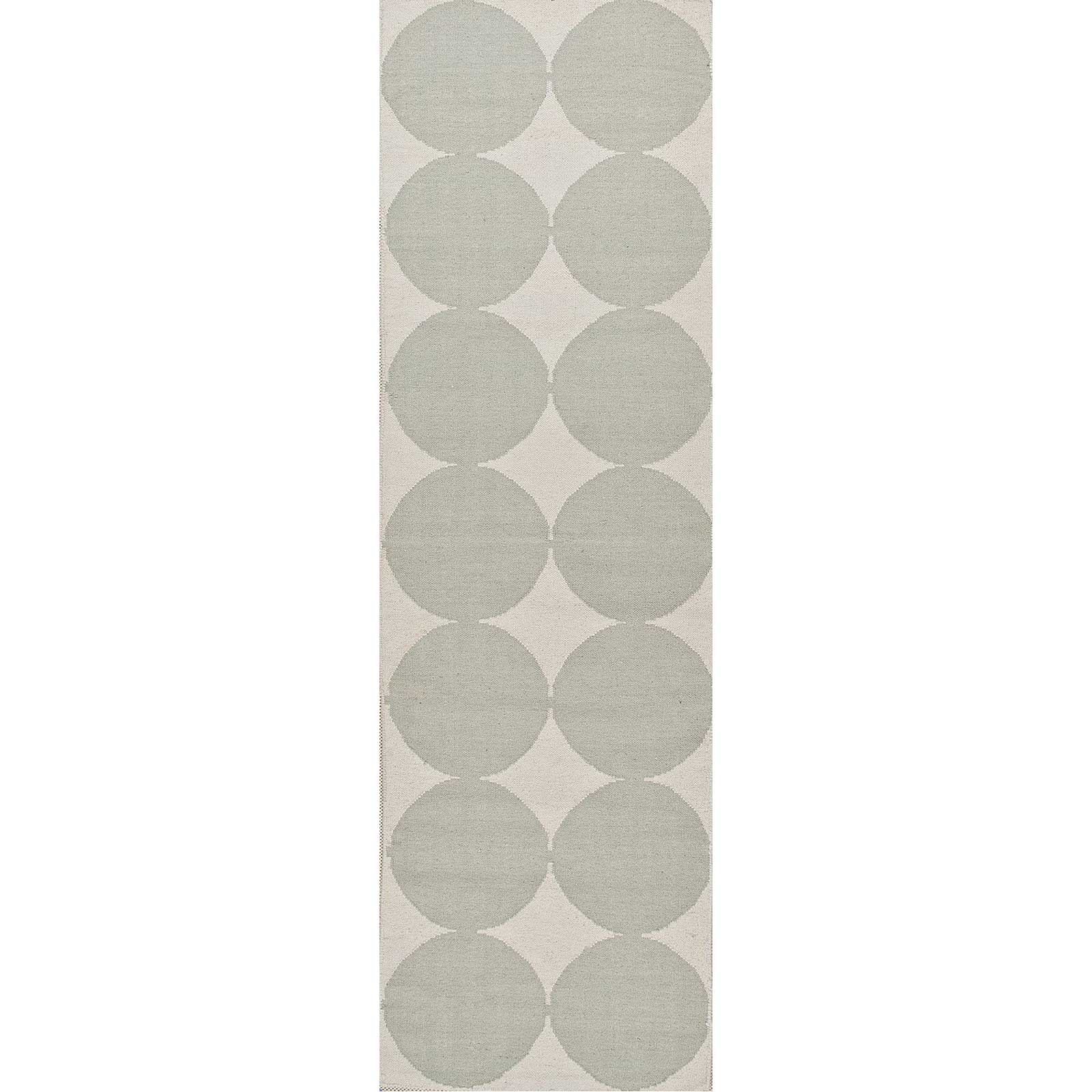 Maroc Illyas White/Pastel Blue Runner Rug