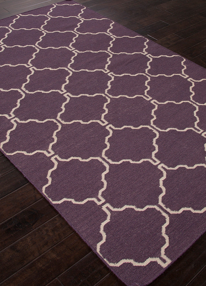 Maroc Delphine Continental Plum/Antique White Area Rug