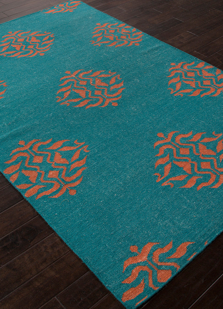 Maroc Nada Deep Lake/Merlot Red Area Rug