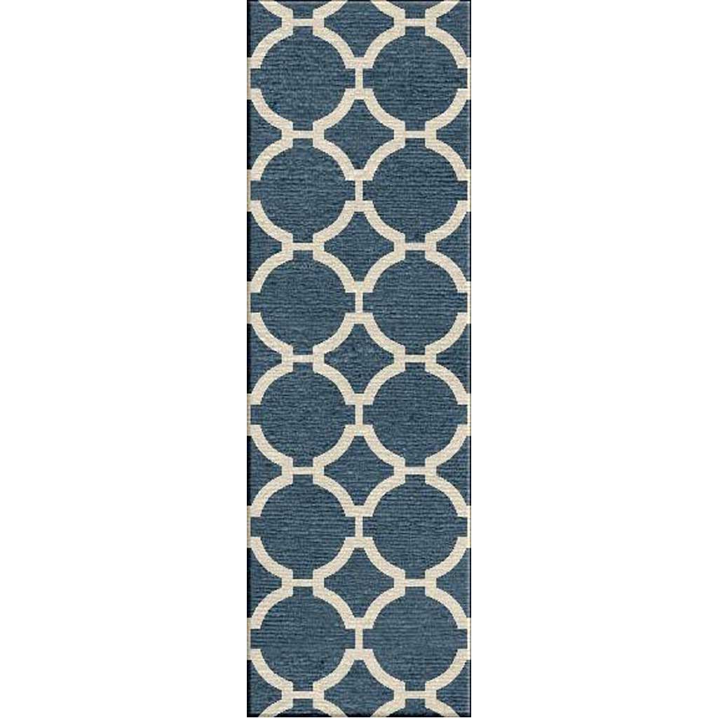 Maroc Rafi Dark Denim Runner Rug
