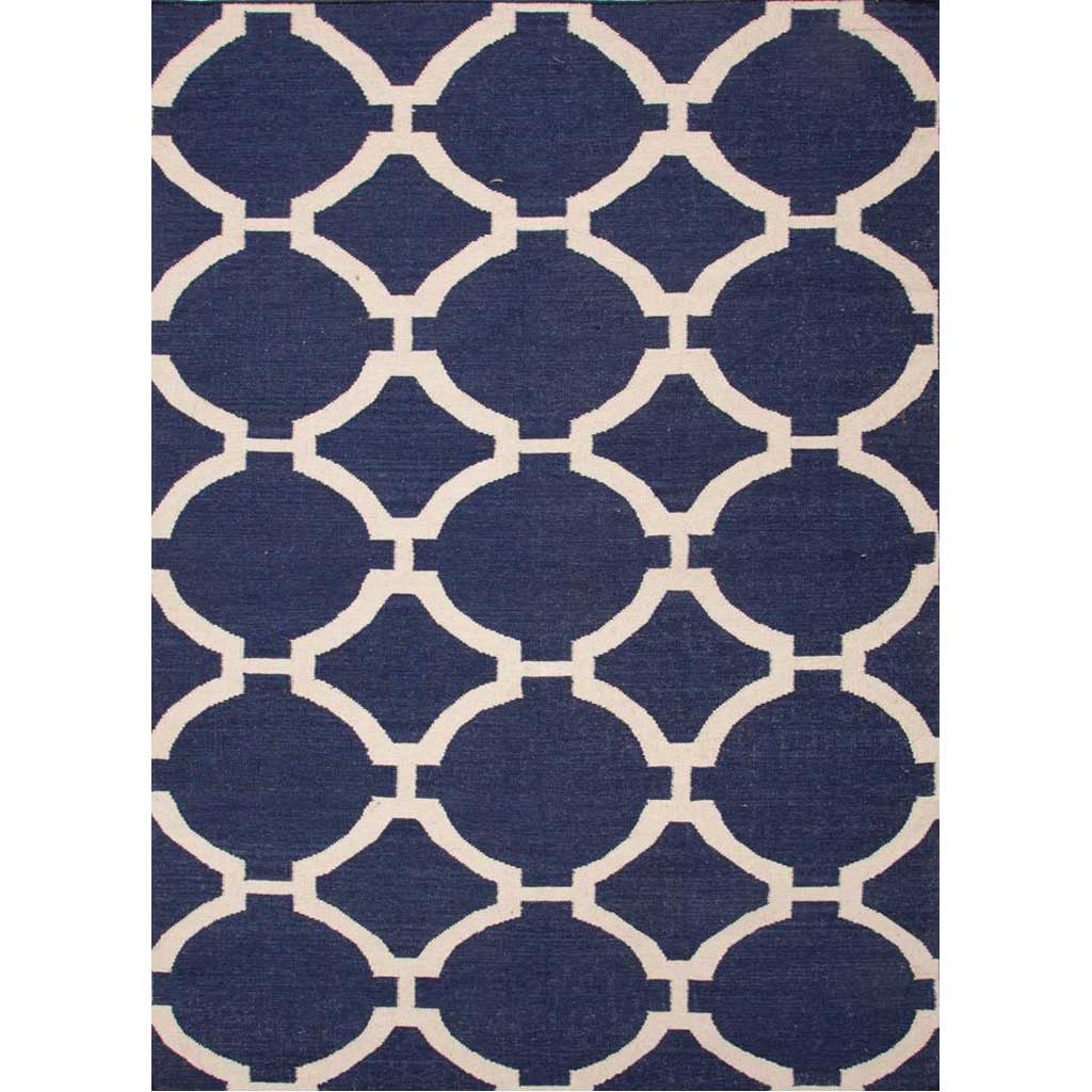 Maroc Rafi Deep Navy/Antique White Area Rug