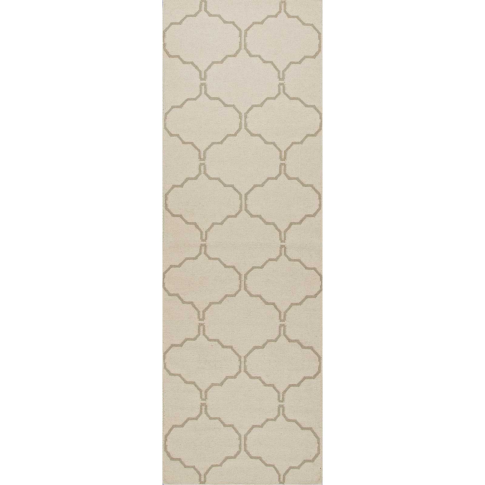 Maroc Delphine Antique White/Silver Gray Runner Rug