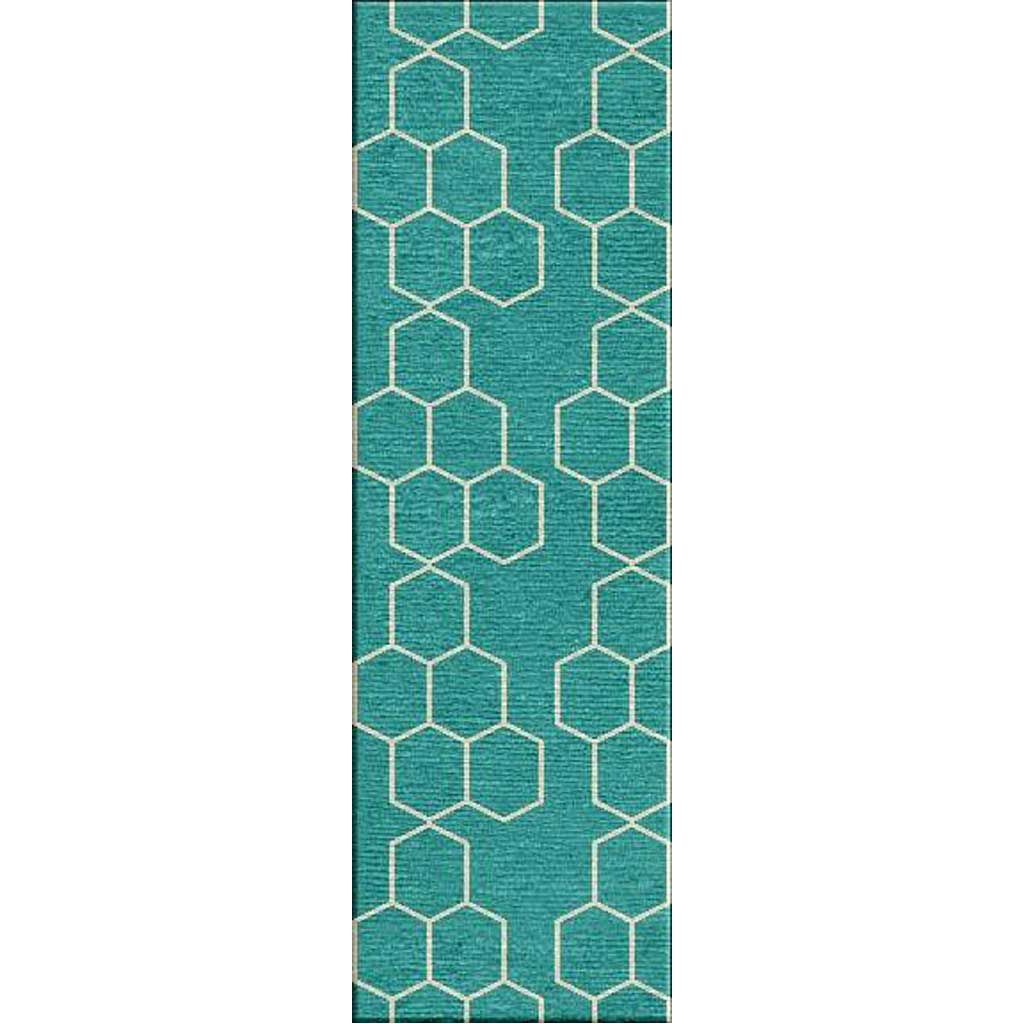 Maroc Abdel Ceramic/White Runner Rug