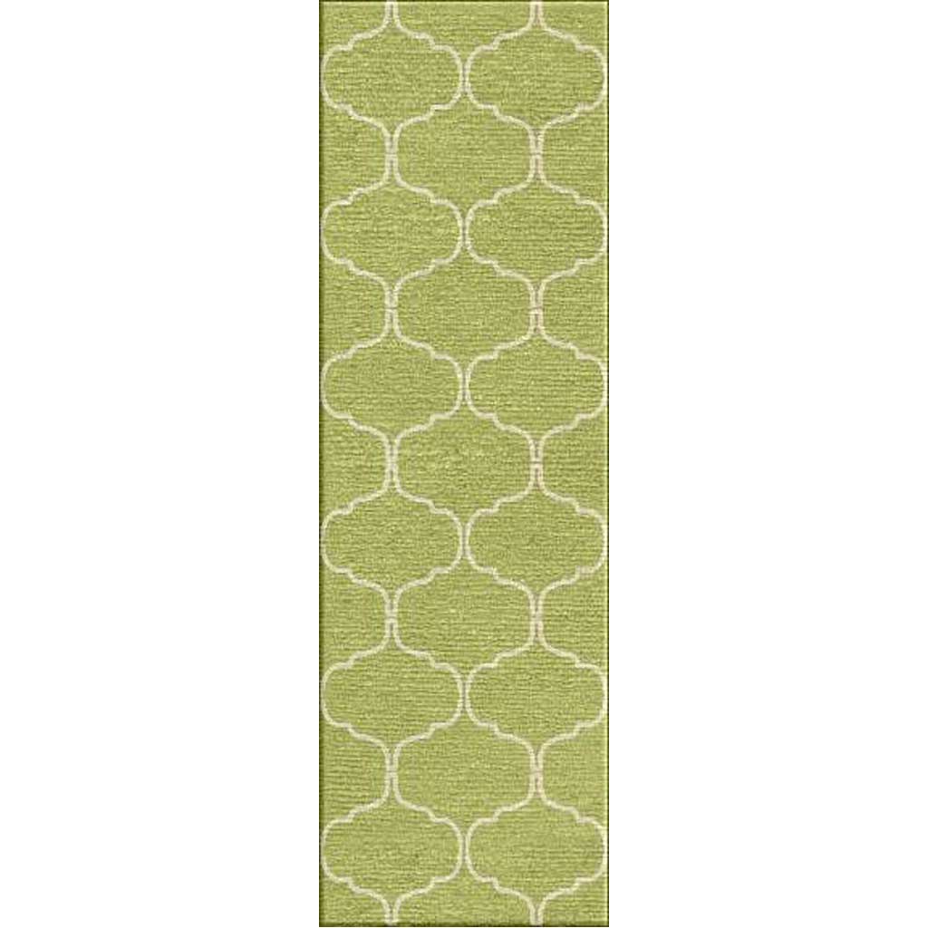 Maroc Delphine Lime Sherbet/White Runner Rug