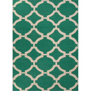 Maroc Rafi Emerald Green/Antique White Area Rug