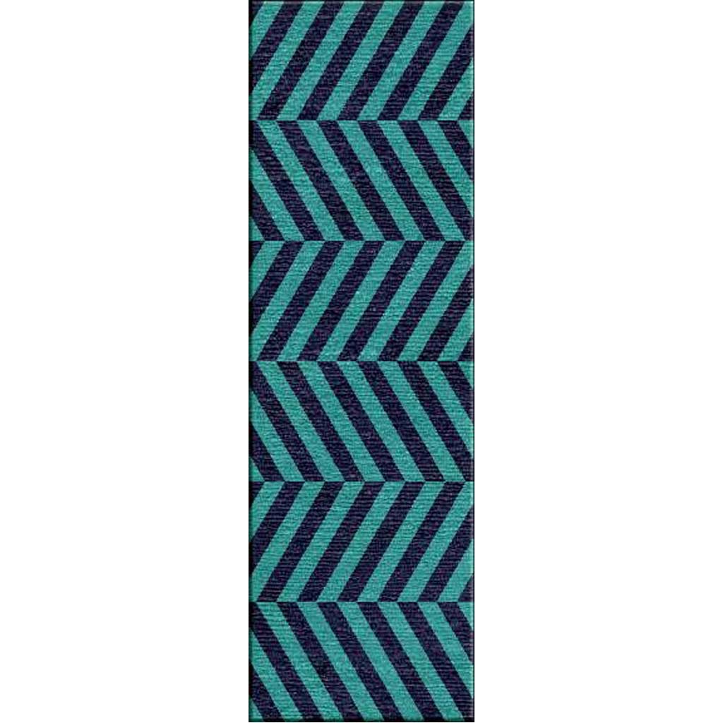 Maroc Salma Deep Navy/Ceramic Runner Rug