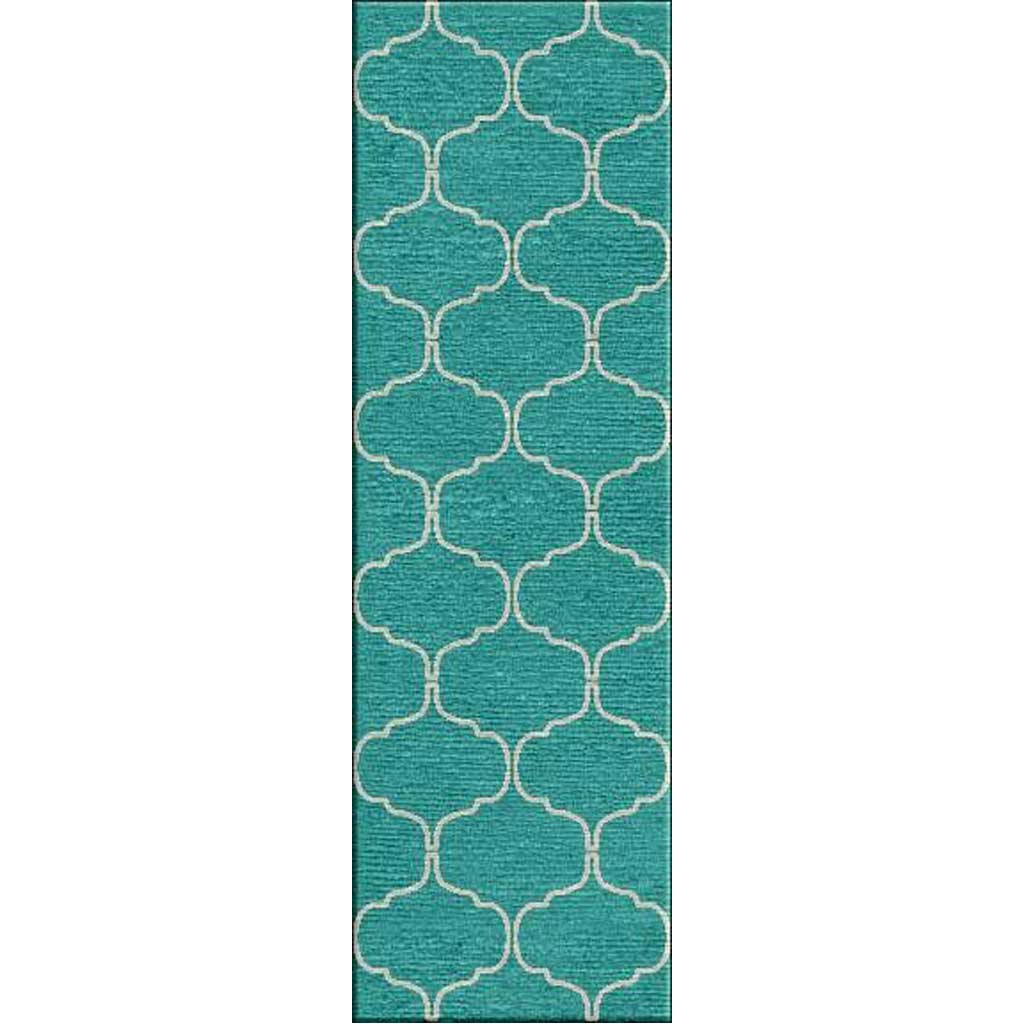 Maroc Delphine Ceramic/White Runner Rug