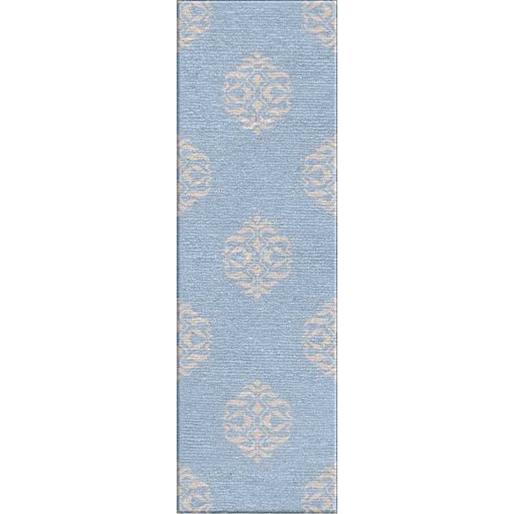 Maroc Nada Powder Blue/Classic Gray Runner Rug