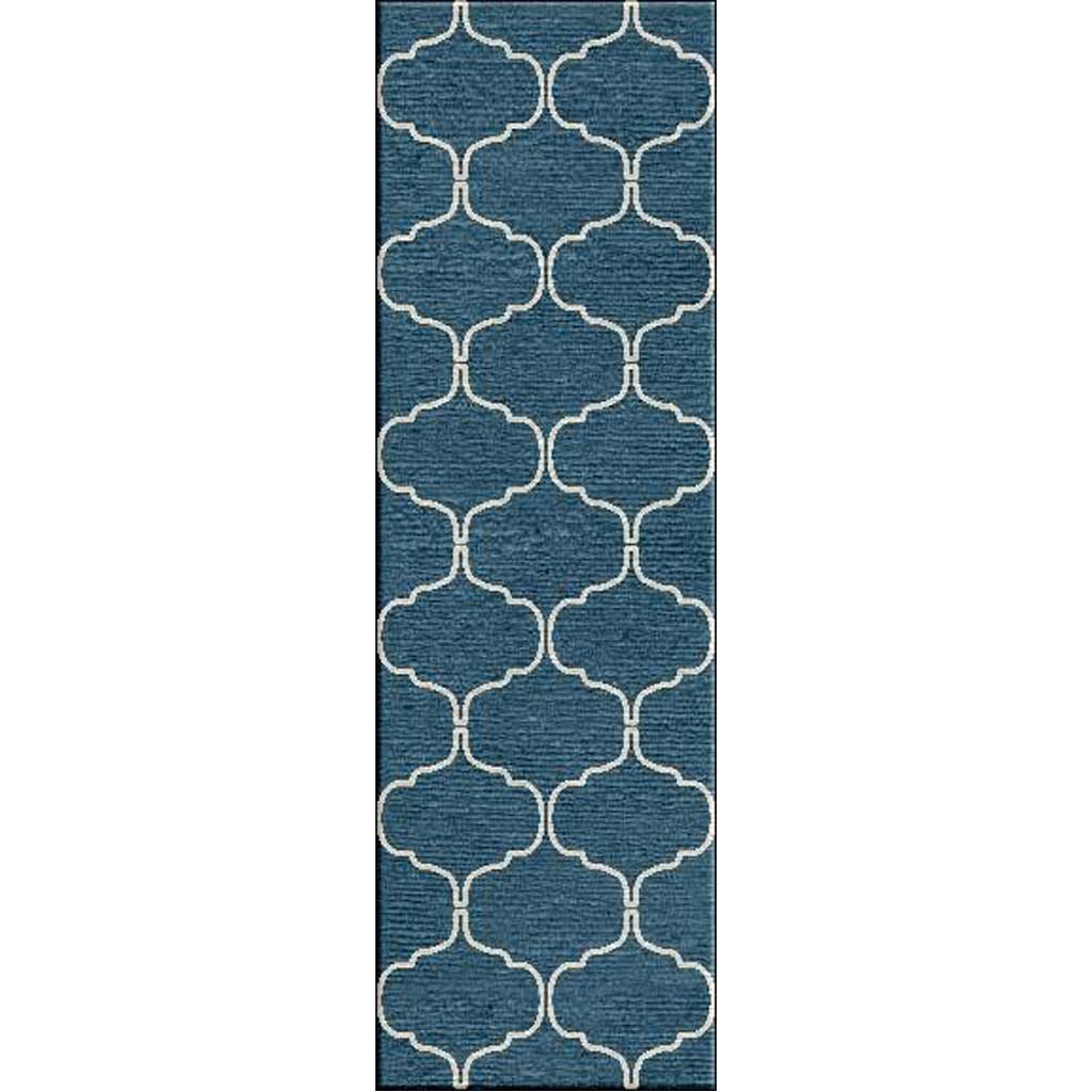 Maroc Delphine Dark Denim/Antique White Runner Rug