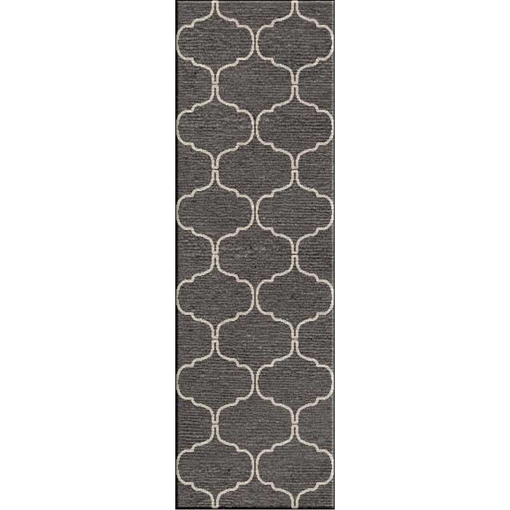 Maroc Delphine Liquorice/Antique White Runner Rug