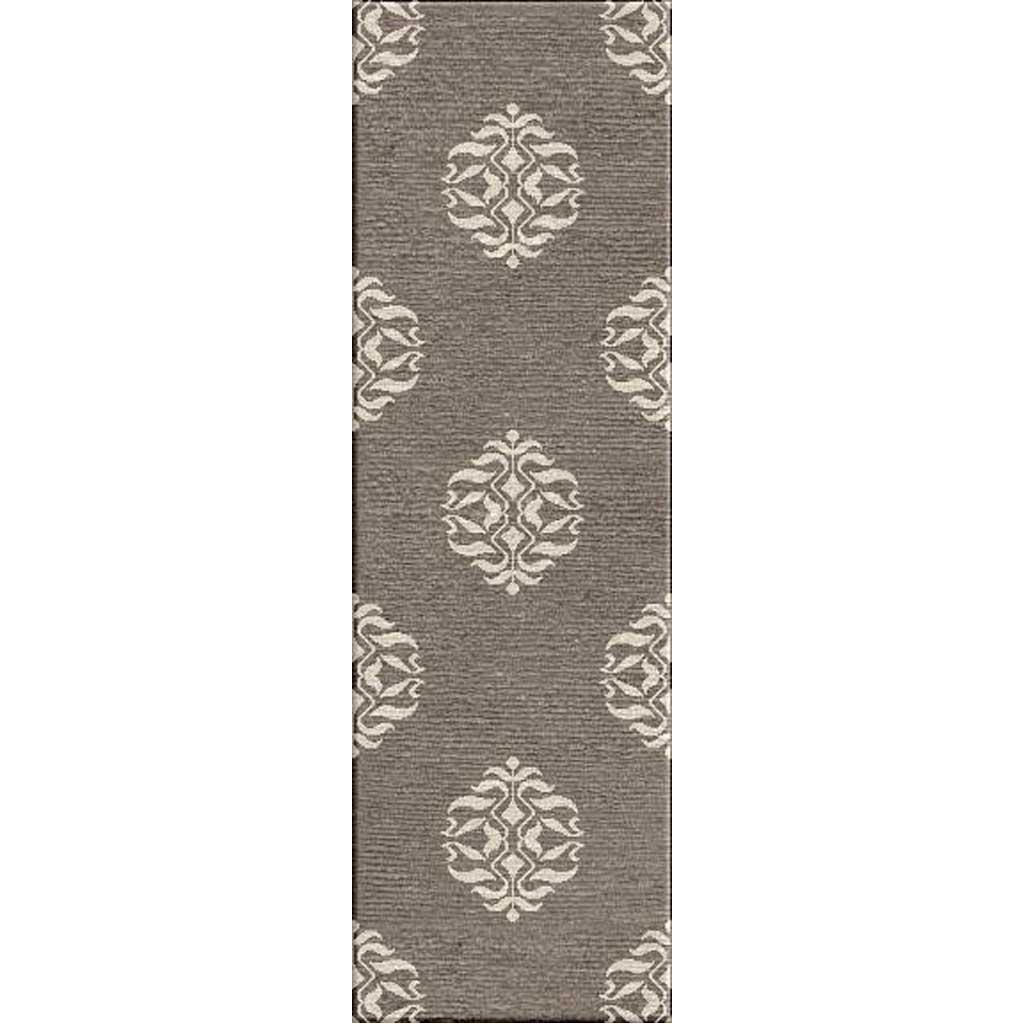 Maroc Nada Dark Gray/Antique White Runner Rug