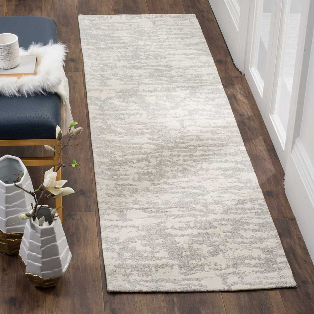 Marbella Light Gray/Ivory Runner Rug - Froy.com