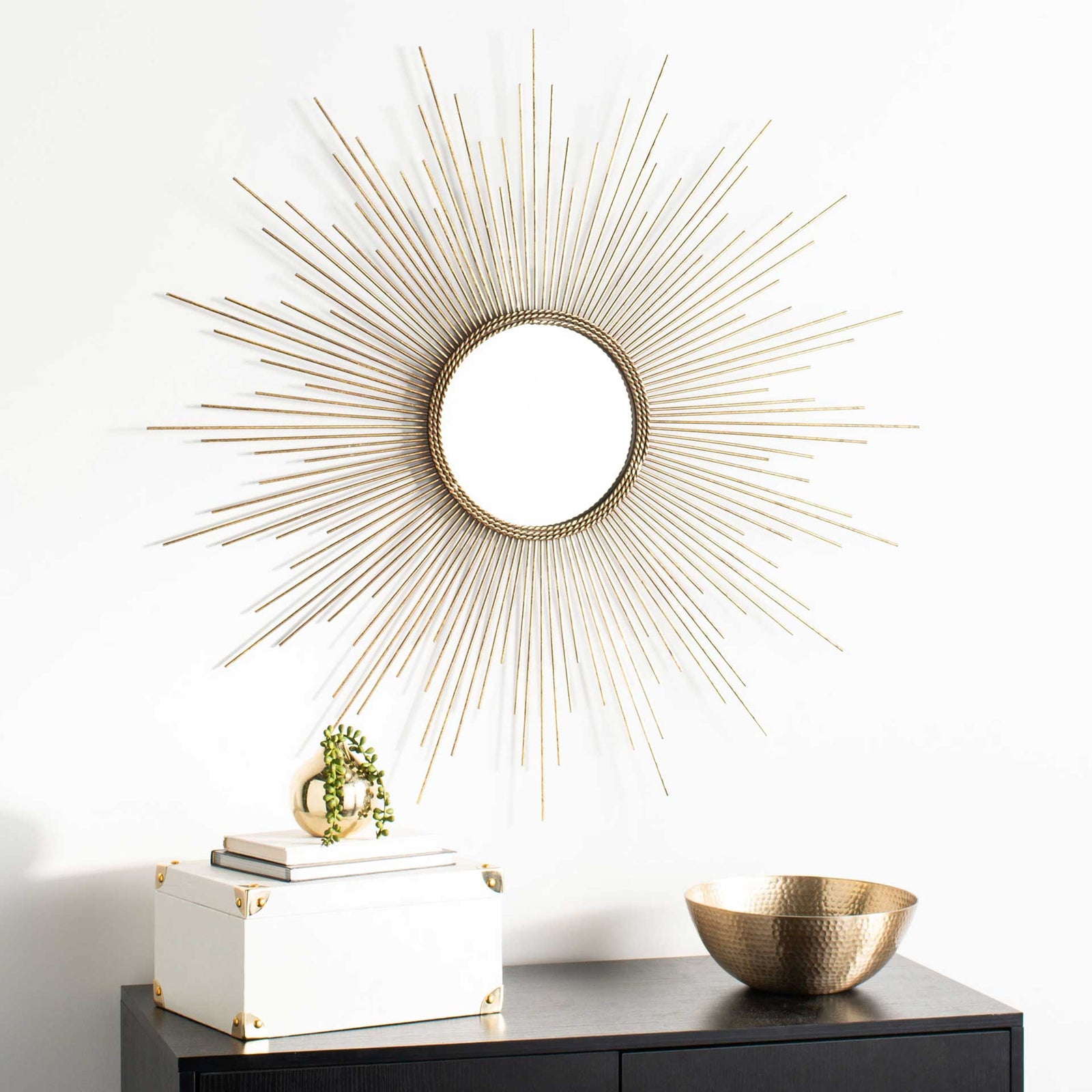 Maverick Sunburst Mirror Goldleaf