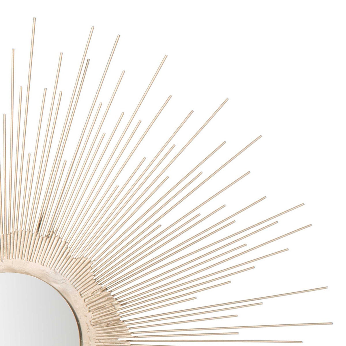 Olavi Sunburst Mirror Antique Silver