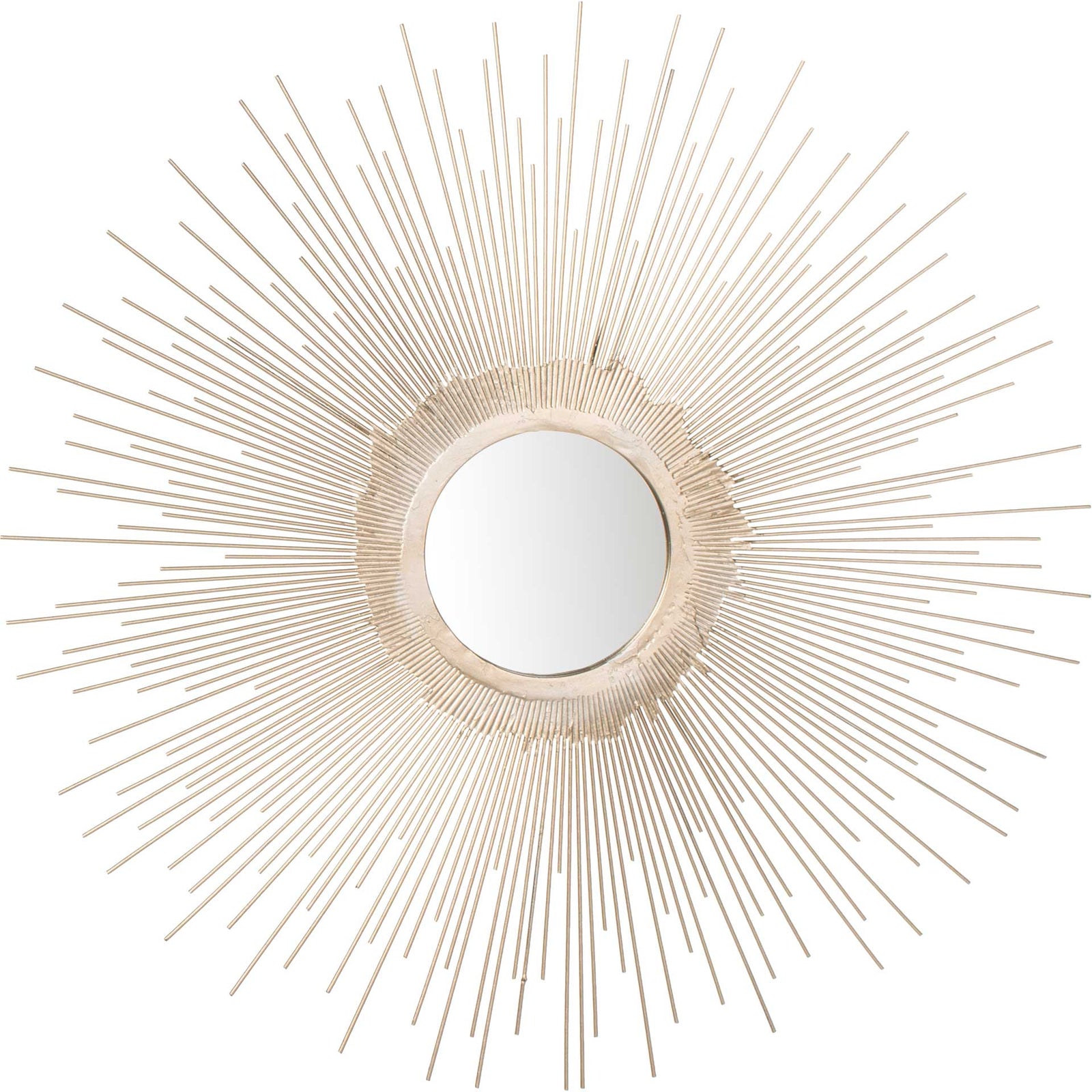 Olavi Sunburst Mirror Antique Silver