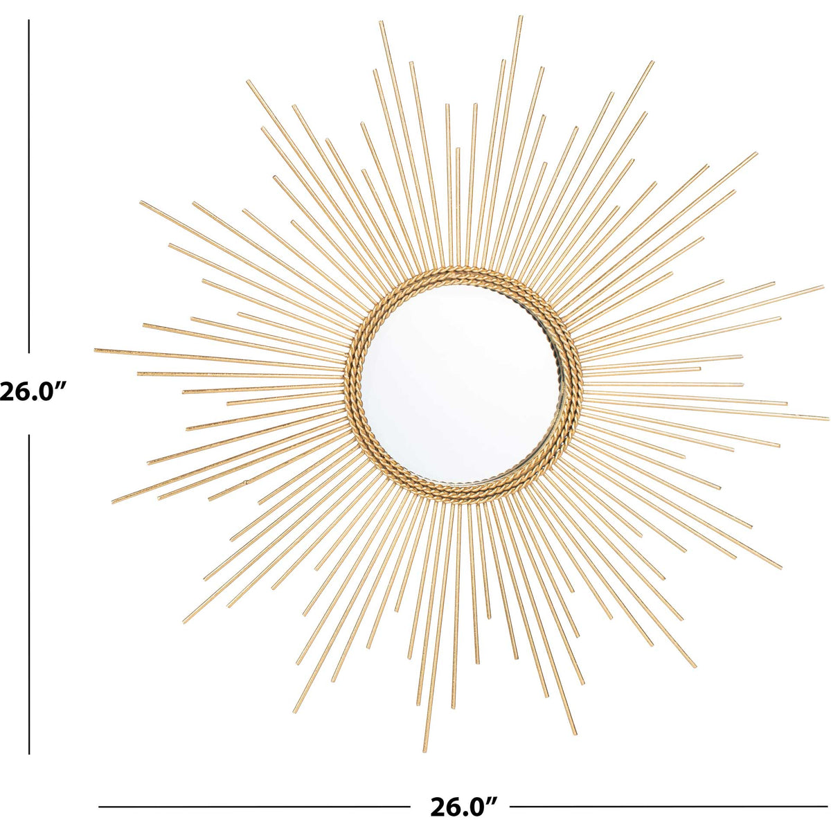 Nayeli Sunburst Mirror Gold Leaf