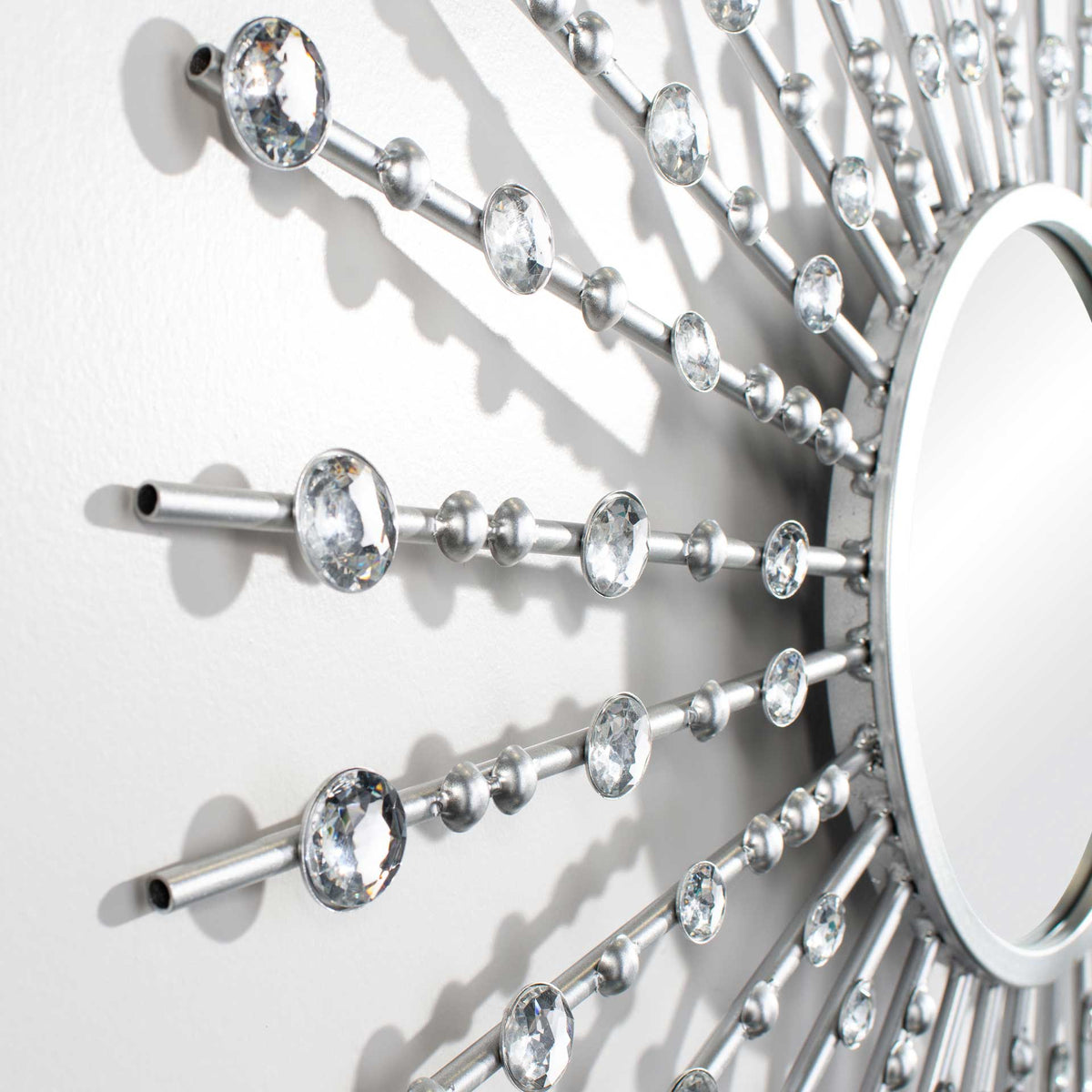 Articulate Sunburst Mirror Silver