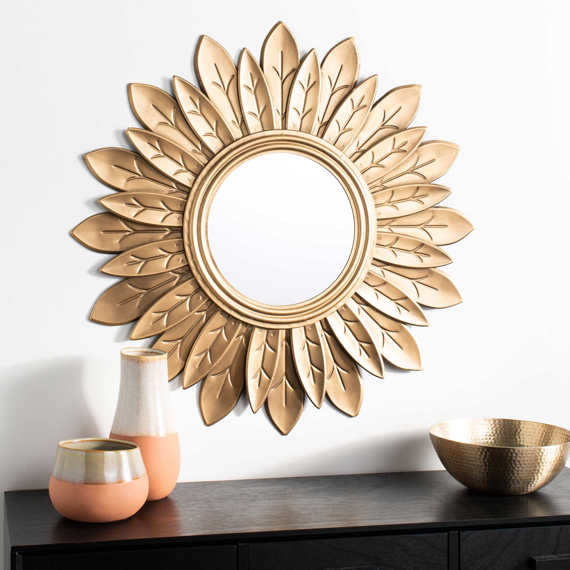 Alaya Sunburst Mirror Gold