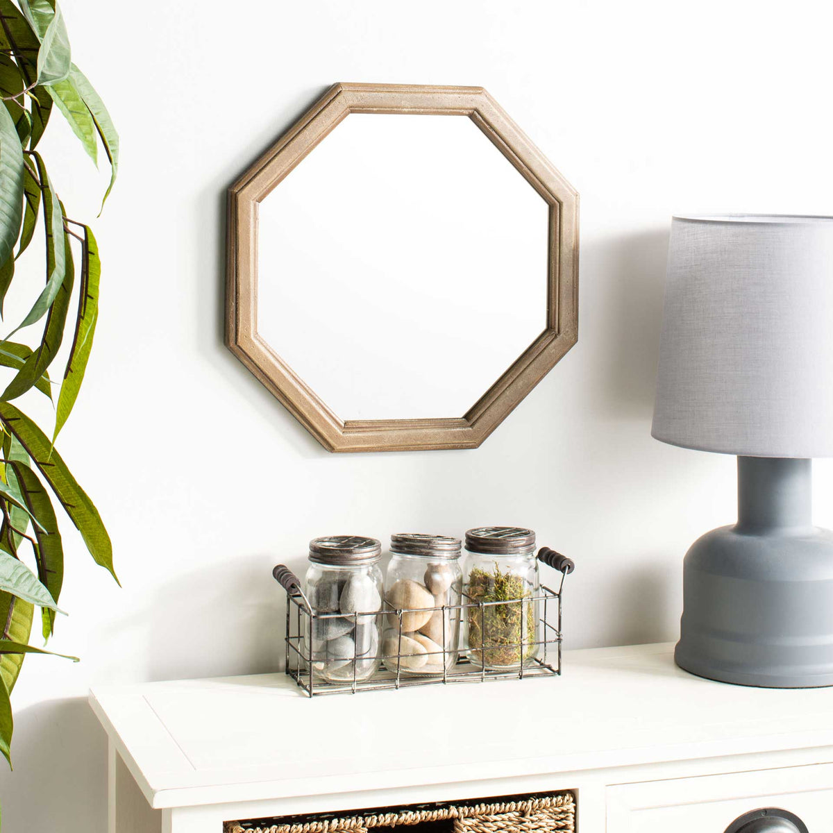 Lenora Mirror Wood