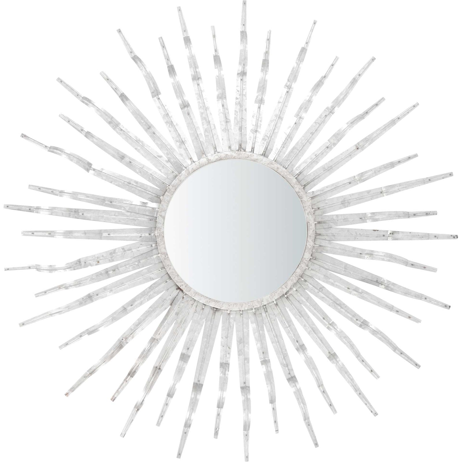 Nathalie Sunburst Mirror Silver