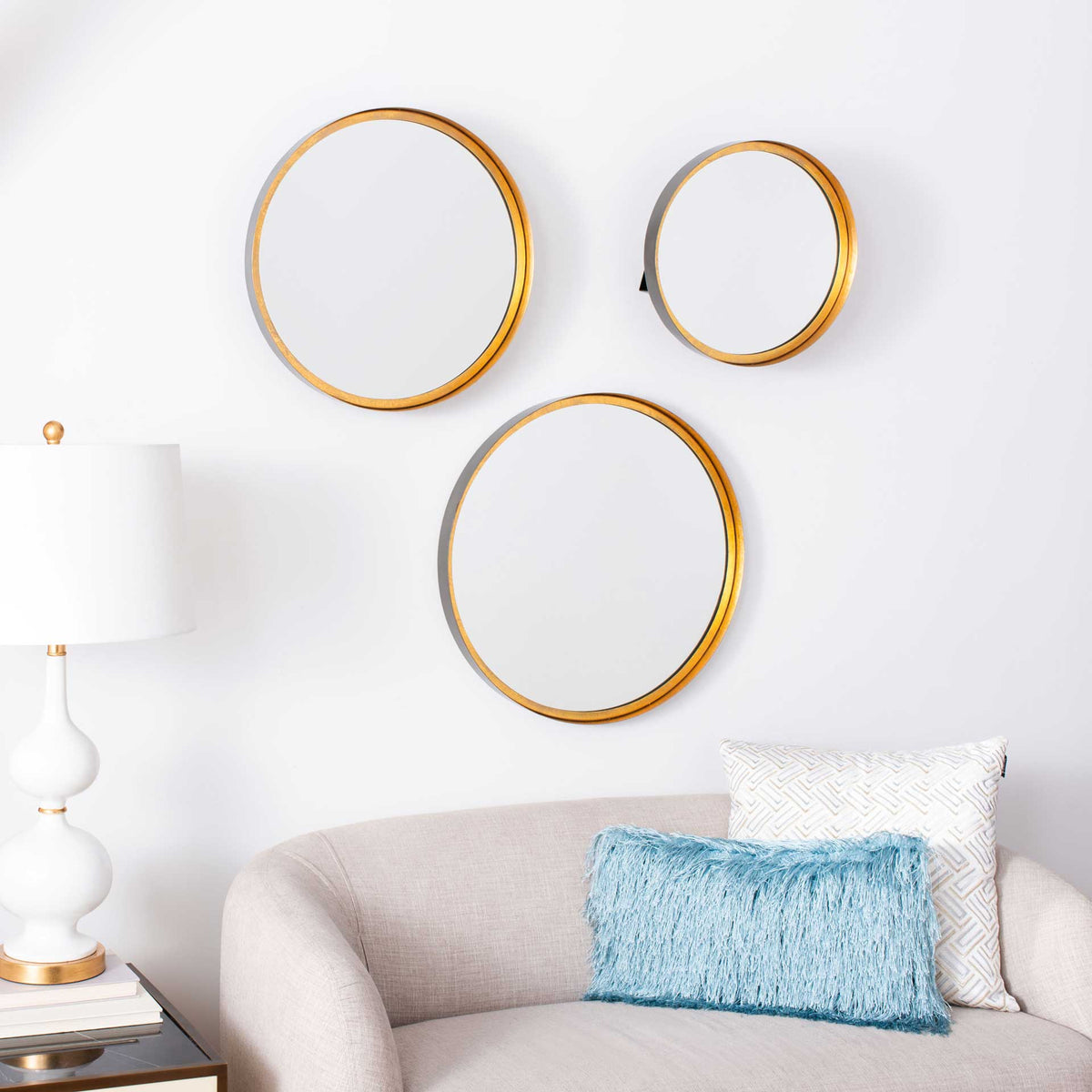 Lorens Mirror Gold Foil/Black