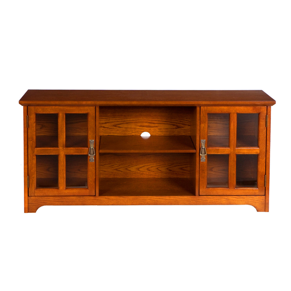 Remy Media Stand Mission Oak