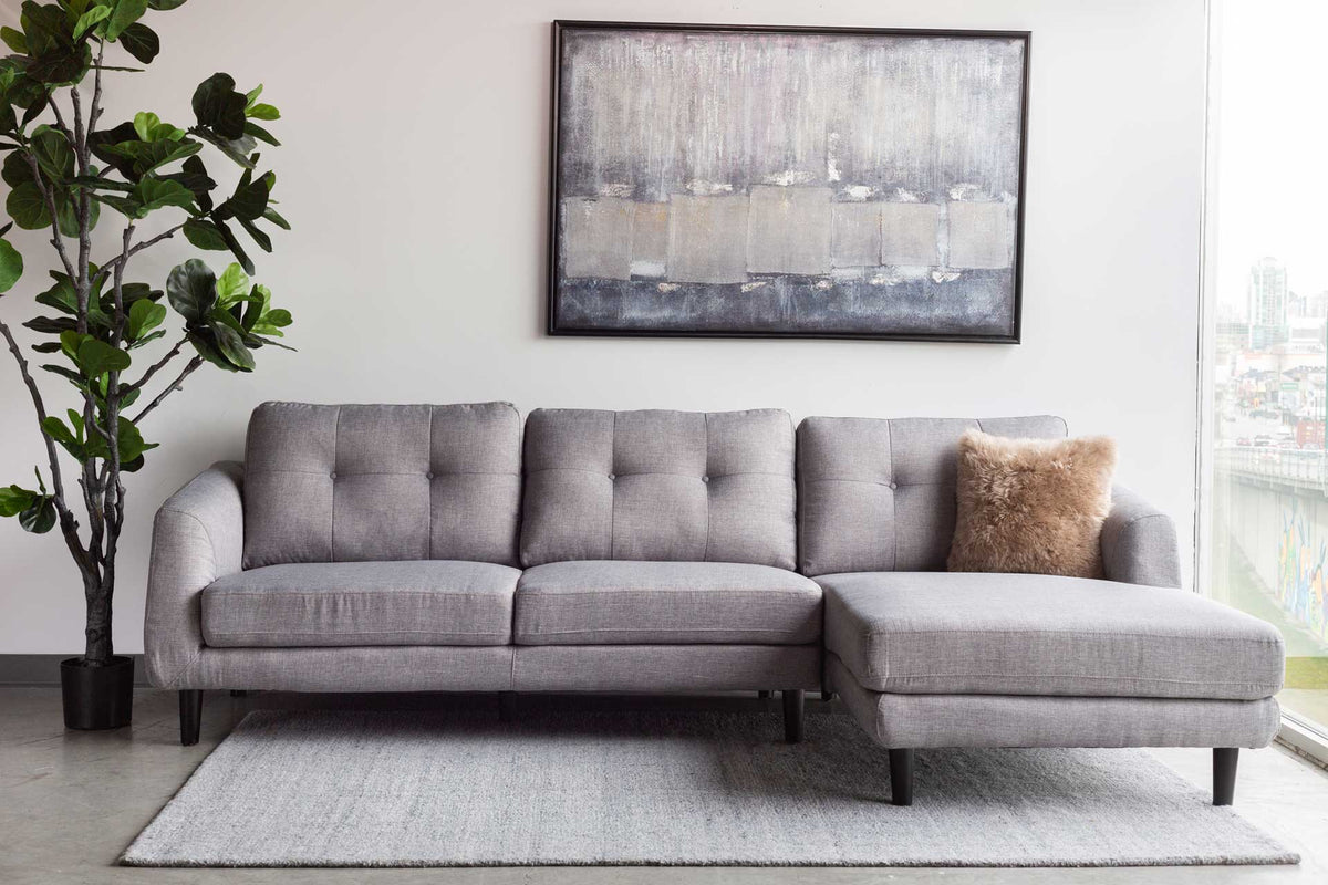 Corinne Sectional Dark Gray
