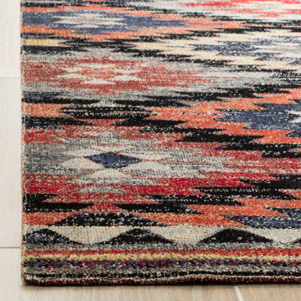 Montage Rust/Black/Multi Area Rug - Froy.com