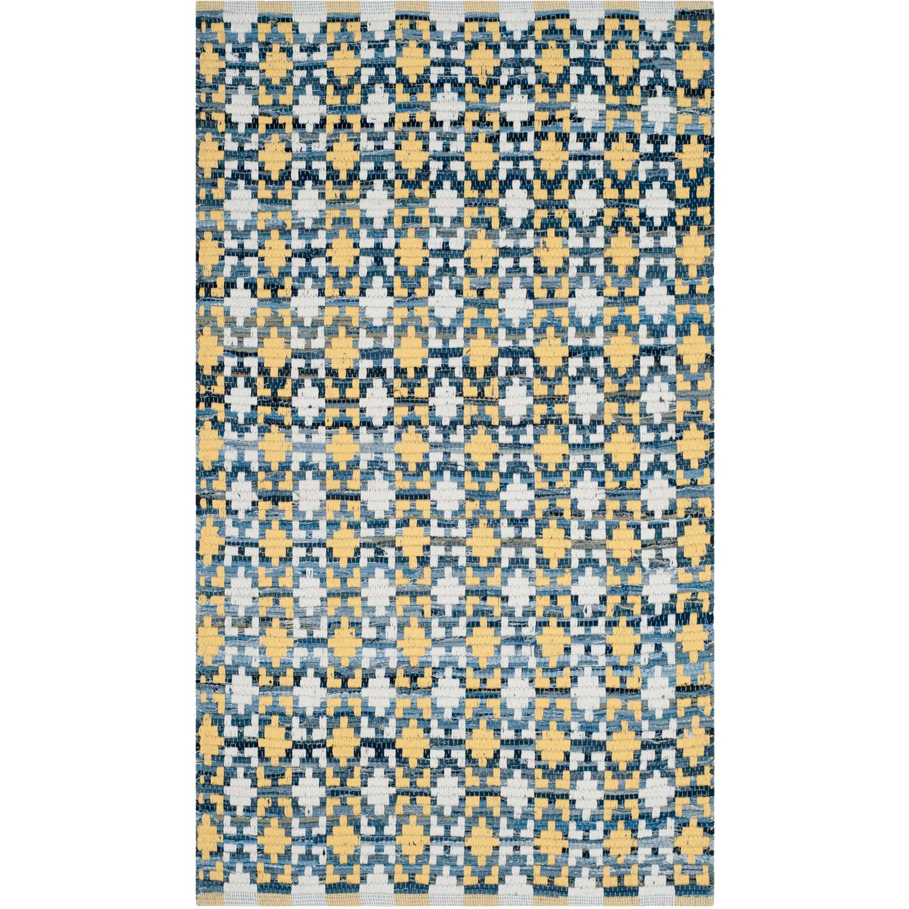 Montauk Mosaic Gold/Multi Area Rug - Froy.com