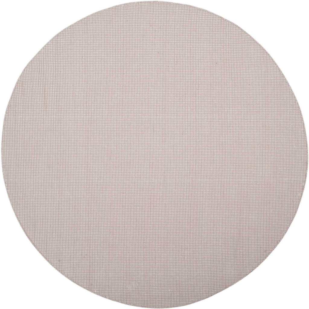 Montauk Gingham Ivory/Gray Round Rug - Froy.com