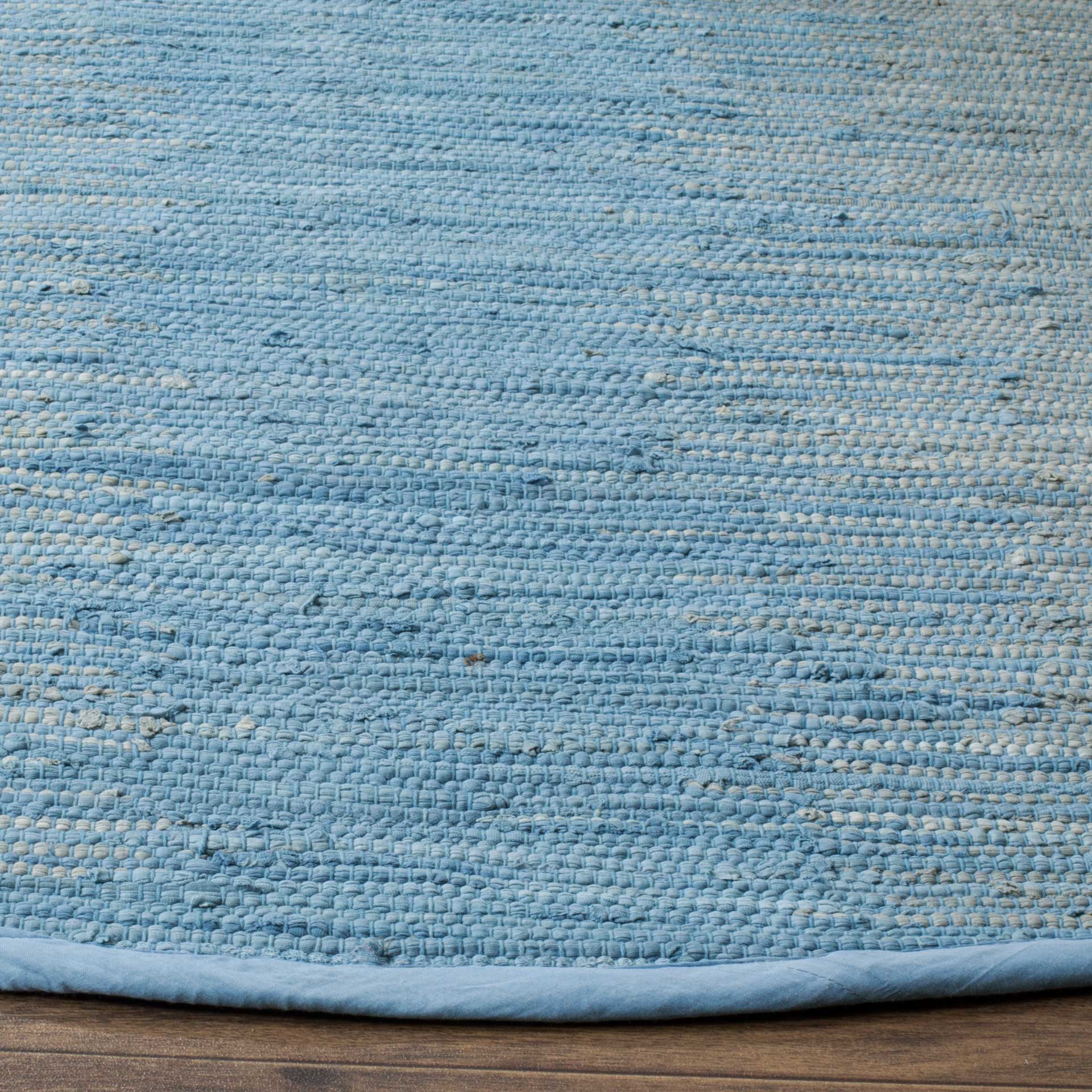Montauk Dual Light Blue Round Rug - Froy.com