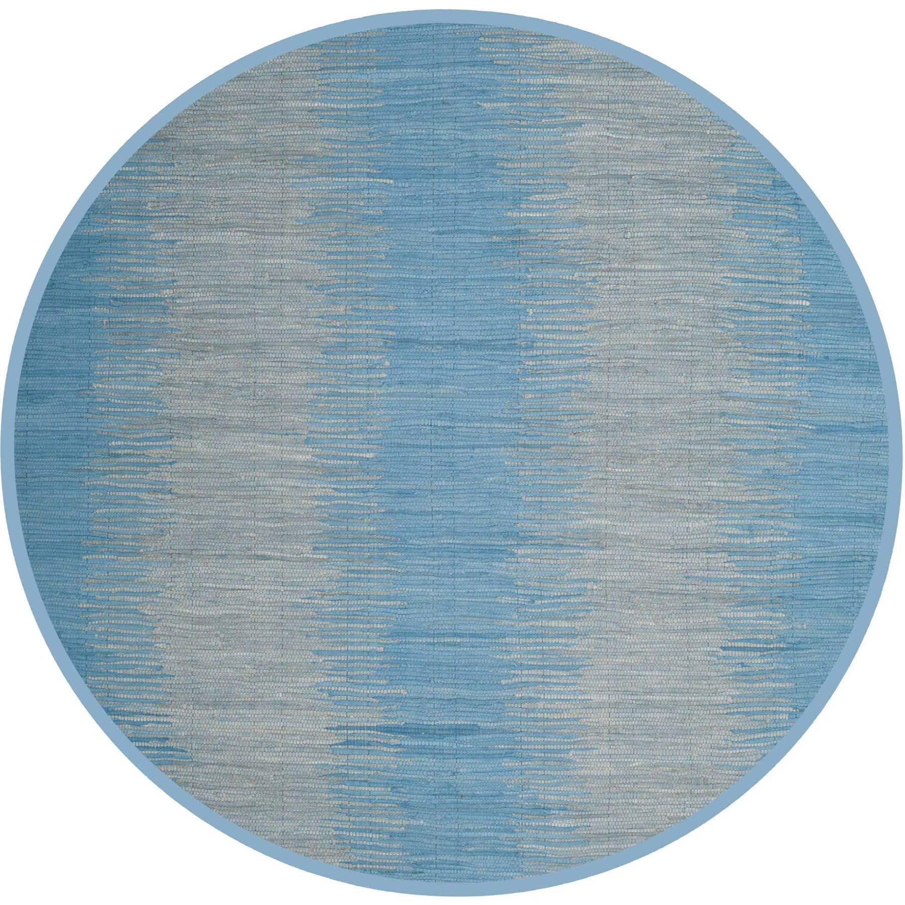 Montauk Dual Light Blue Round Rug - Froy.com