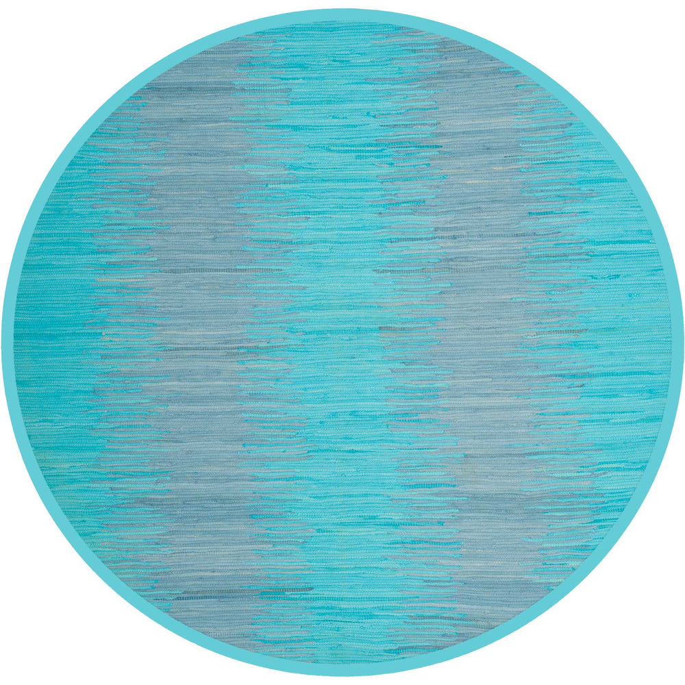 Montauk Dual Turquoise Round Rug - Froy.com