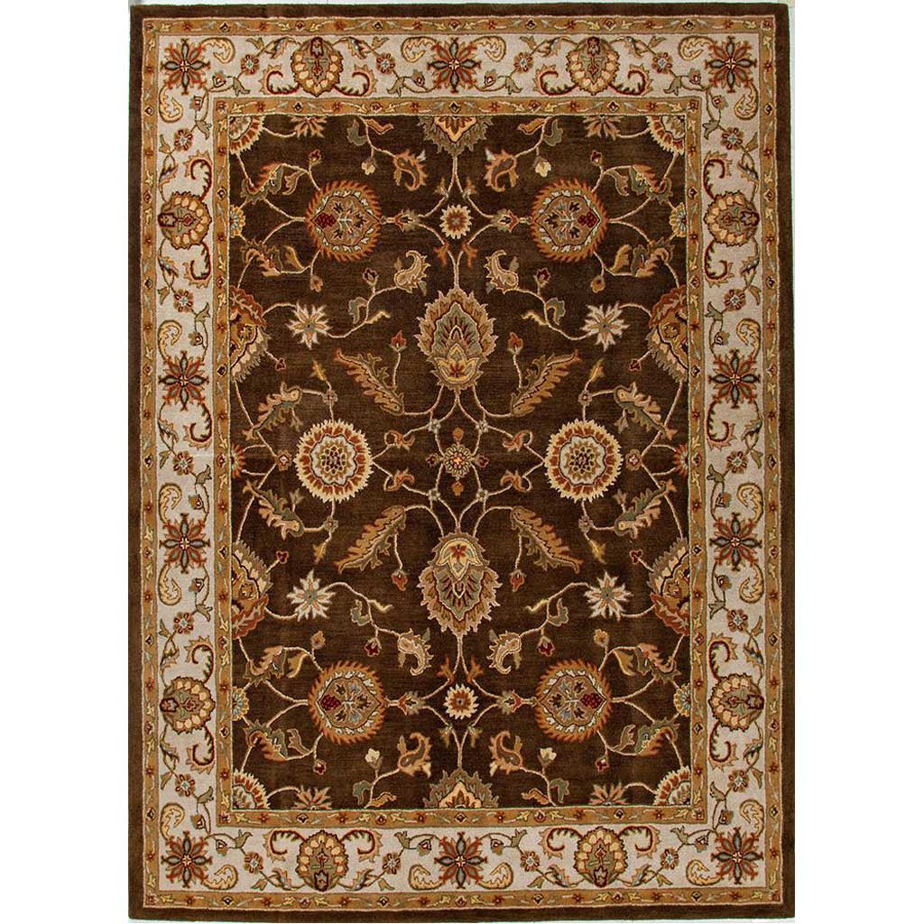 Mythos Maia Cocoa Brown/Dark Ivory Area Rug