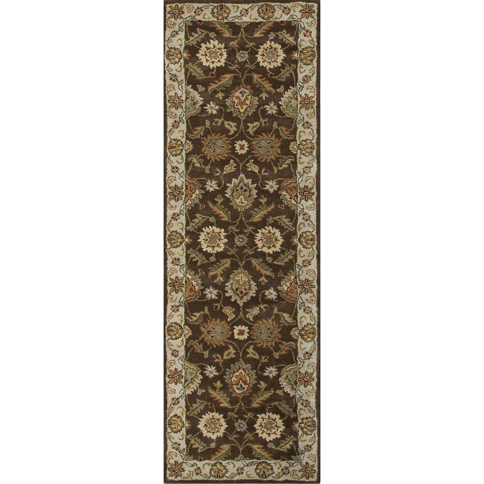 Mythos Maia Cocoa Brown/Dark Ivory Runner Rug