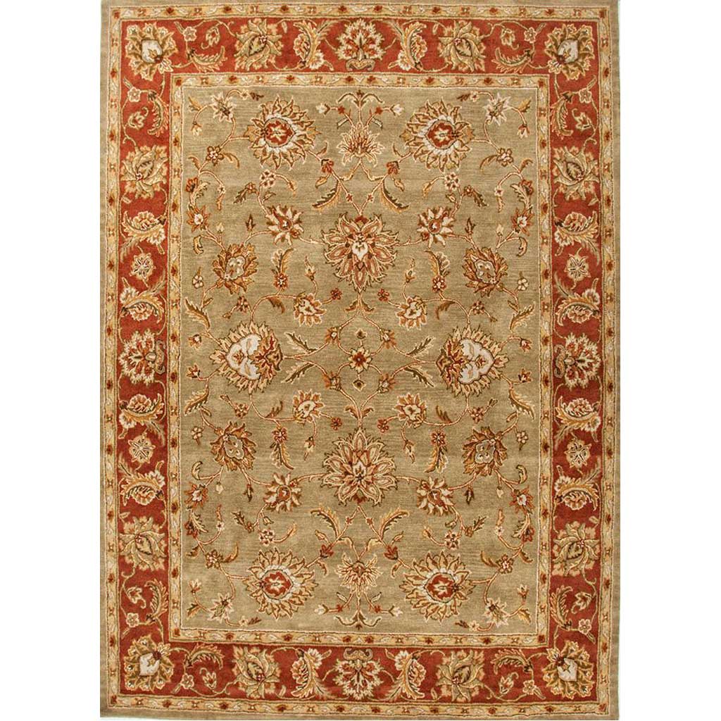 Mythos Anthea Kelp/Brick Red Area Rug
