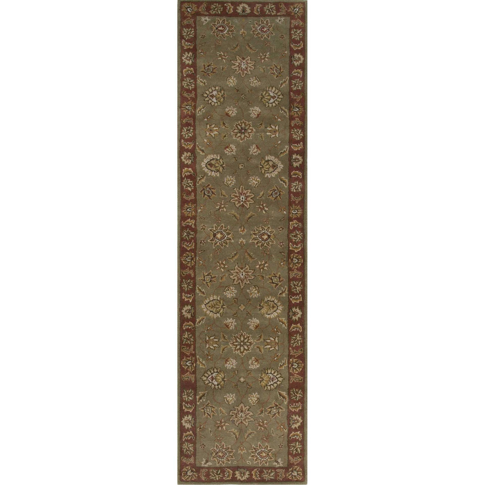 Mythos Anthea Kelp/Brick Red Runner Rug