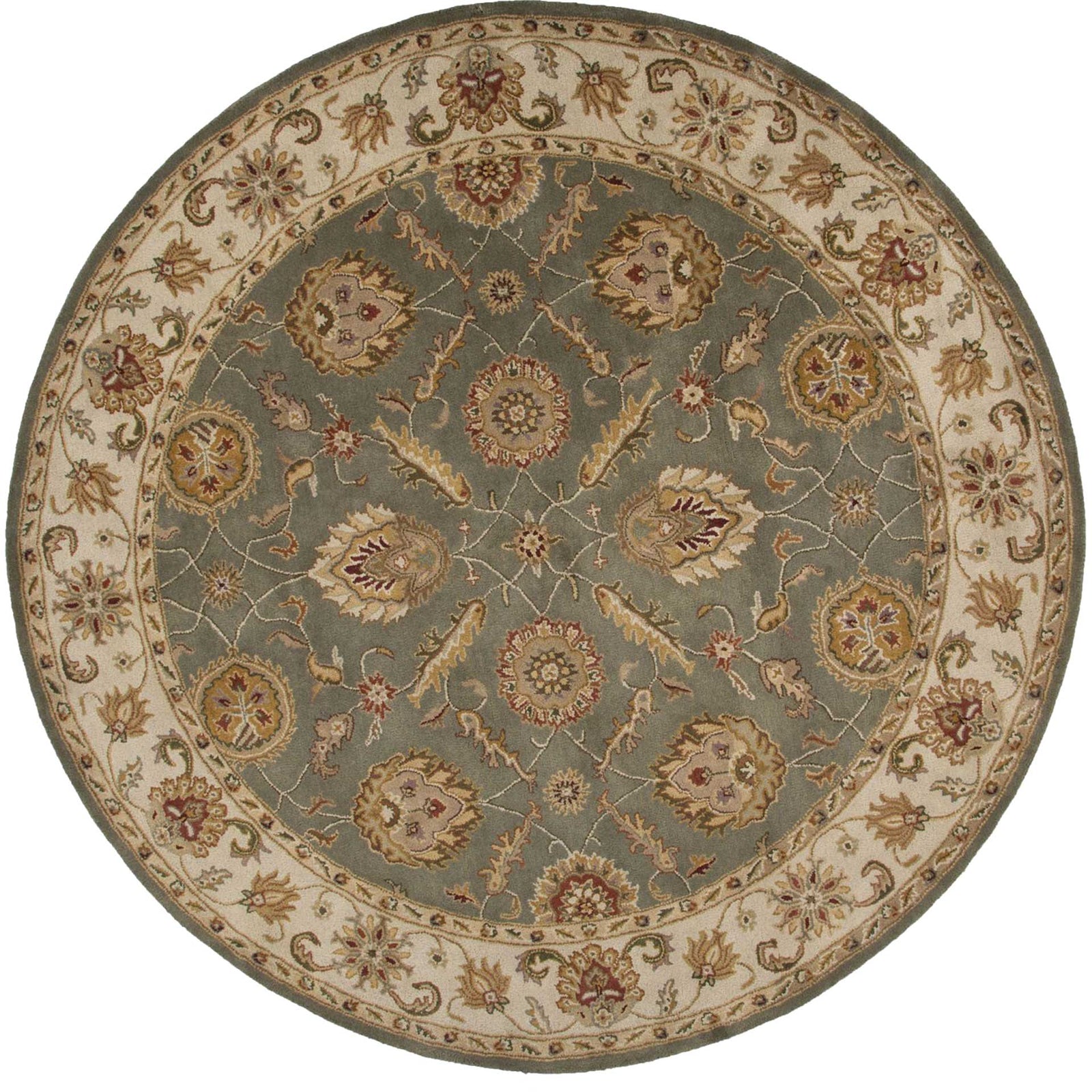Mythos Callisto Sea Green/Light Gold Round Rug